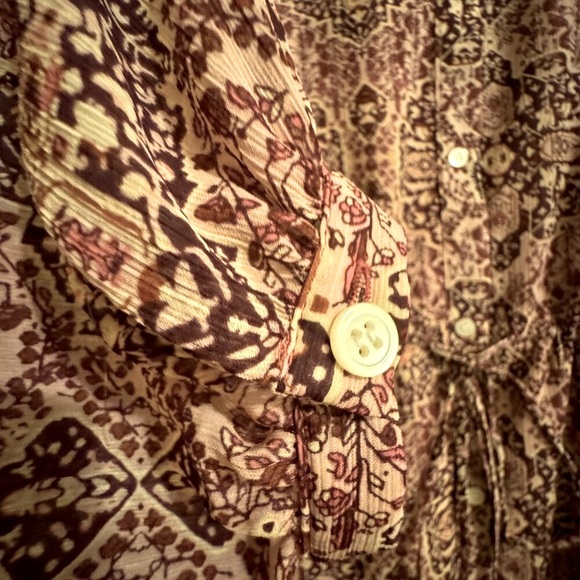 Madewell Kaleidoscope Boho Peasant Blouse, Size Small - Picture 7 of 10